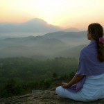 meditation on mountain