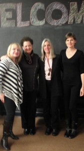 Frieda Birnbaum, me, Tina Traster, Valerie Gillies