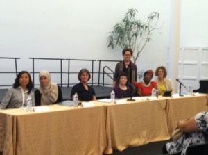 With Malou Duyson, Hanah Saleh, Debbie Humphries, Cantor Donna Gordon, Pastor Stacie Byrdsong, Rev, Bridget Fidler