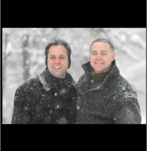 Nicholas and Ben in winter