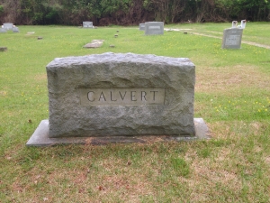Calvert headstone