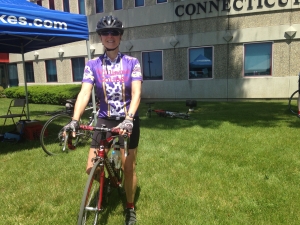 Lydia and her bike